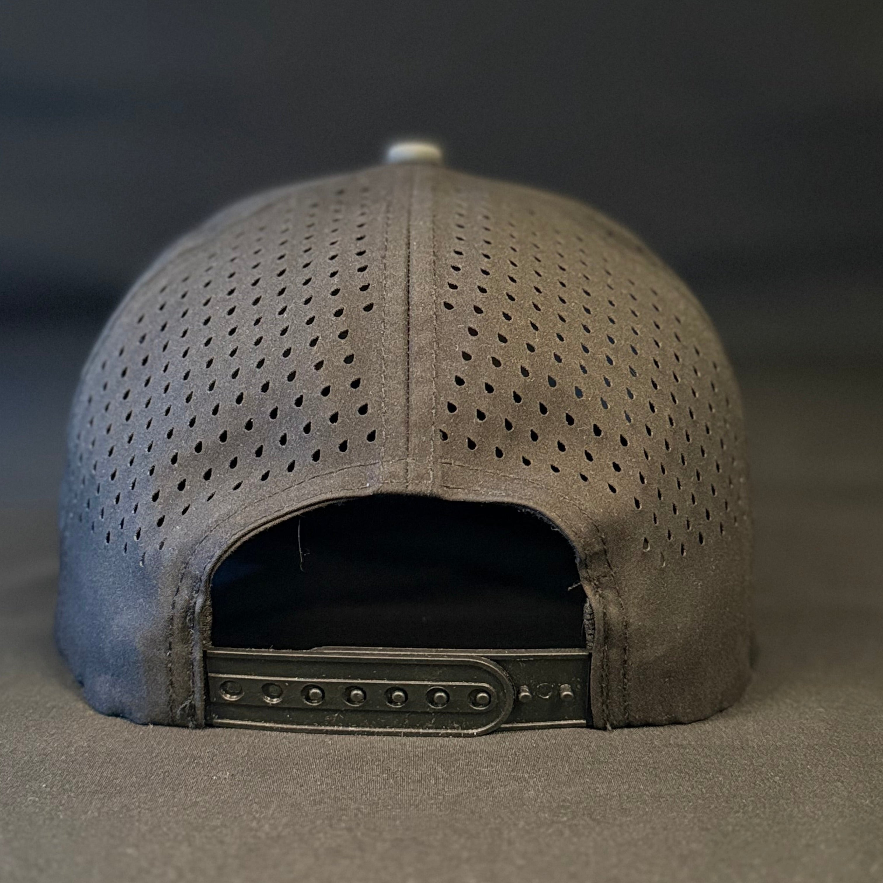 Water-Resistant 6-Panel Hat With Silicone Patch