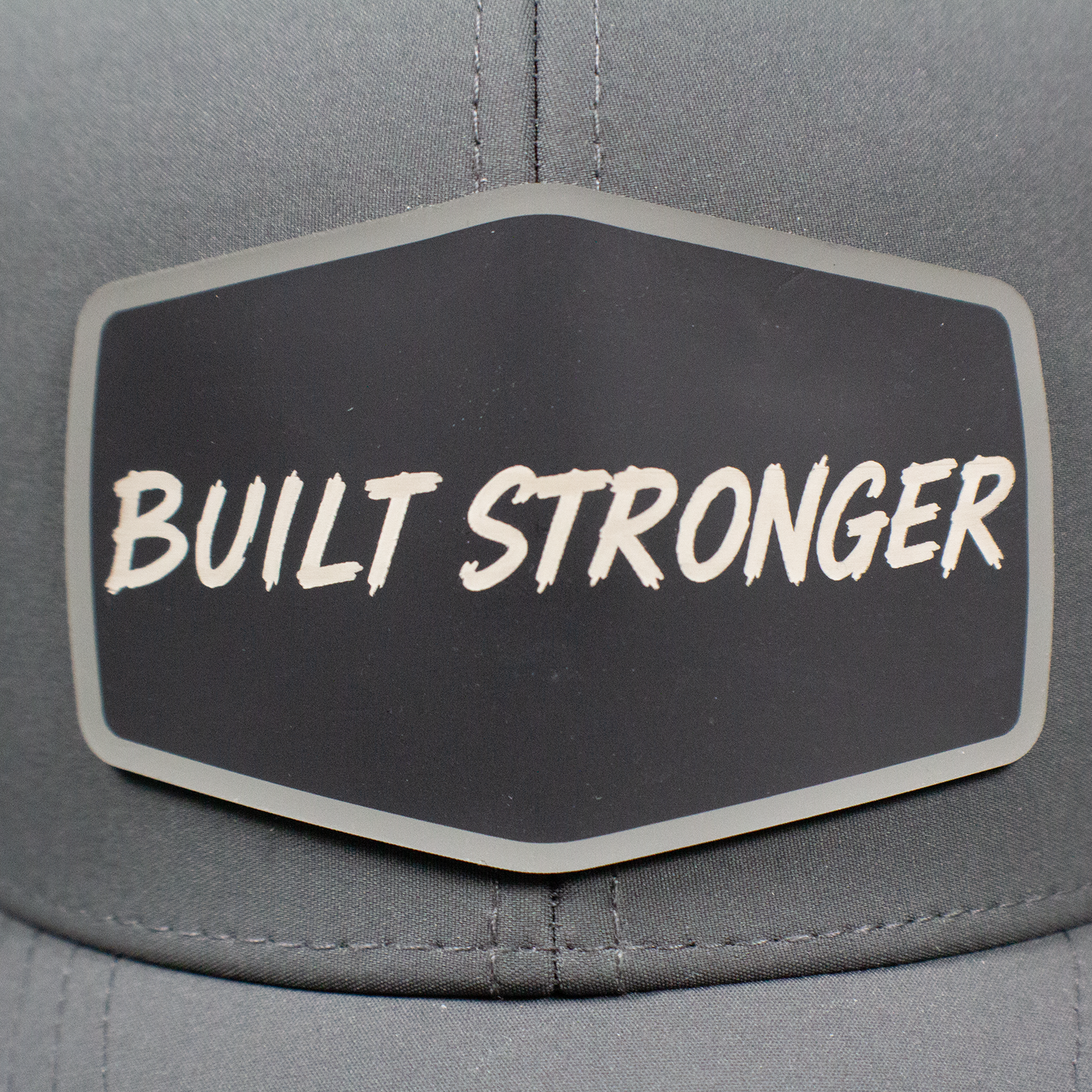 Water-Resistant 6-Panel Hat With Silicone Patch