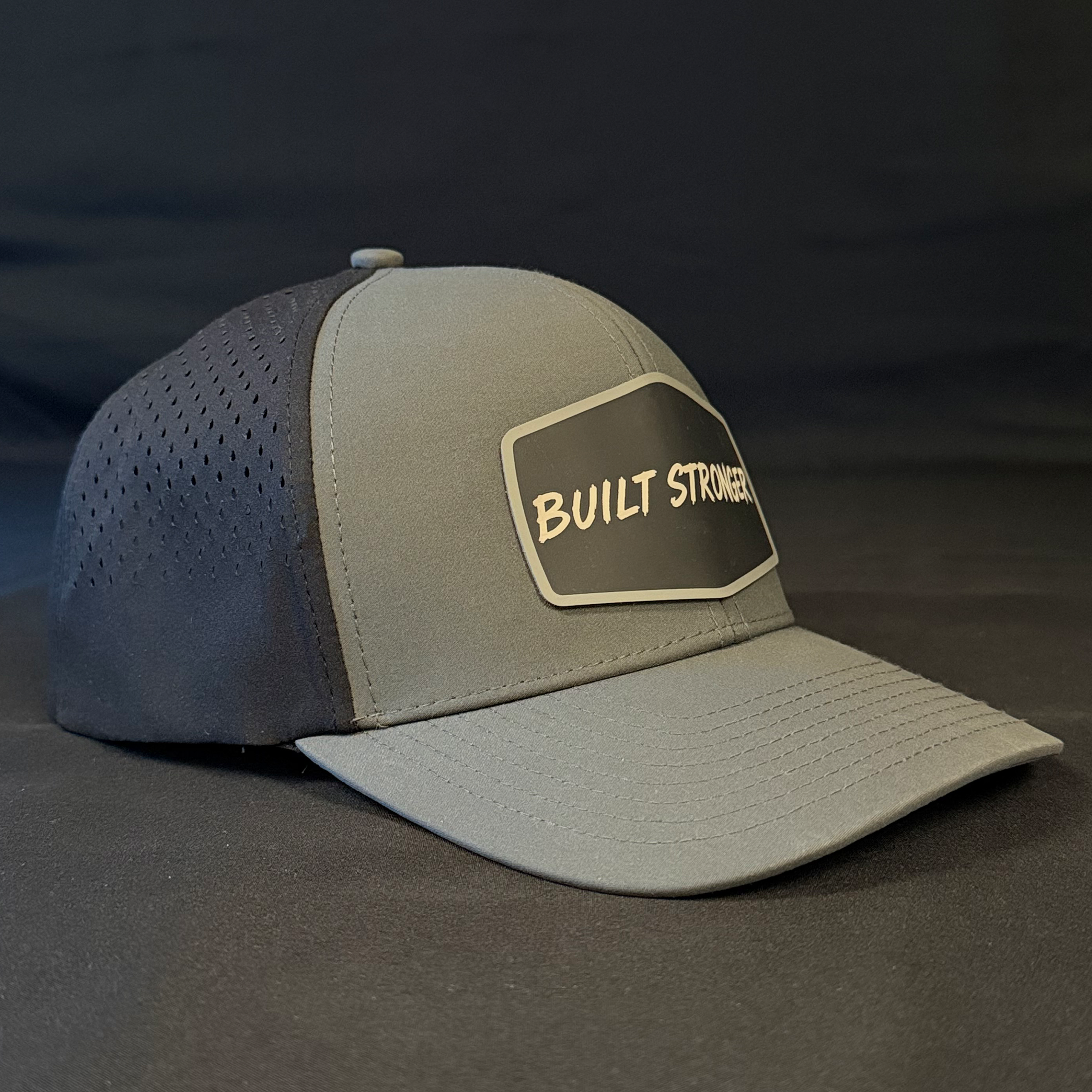 Water-Resistant 6-Panel Hat With Silicone Patch