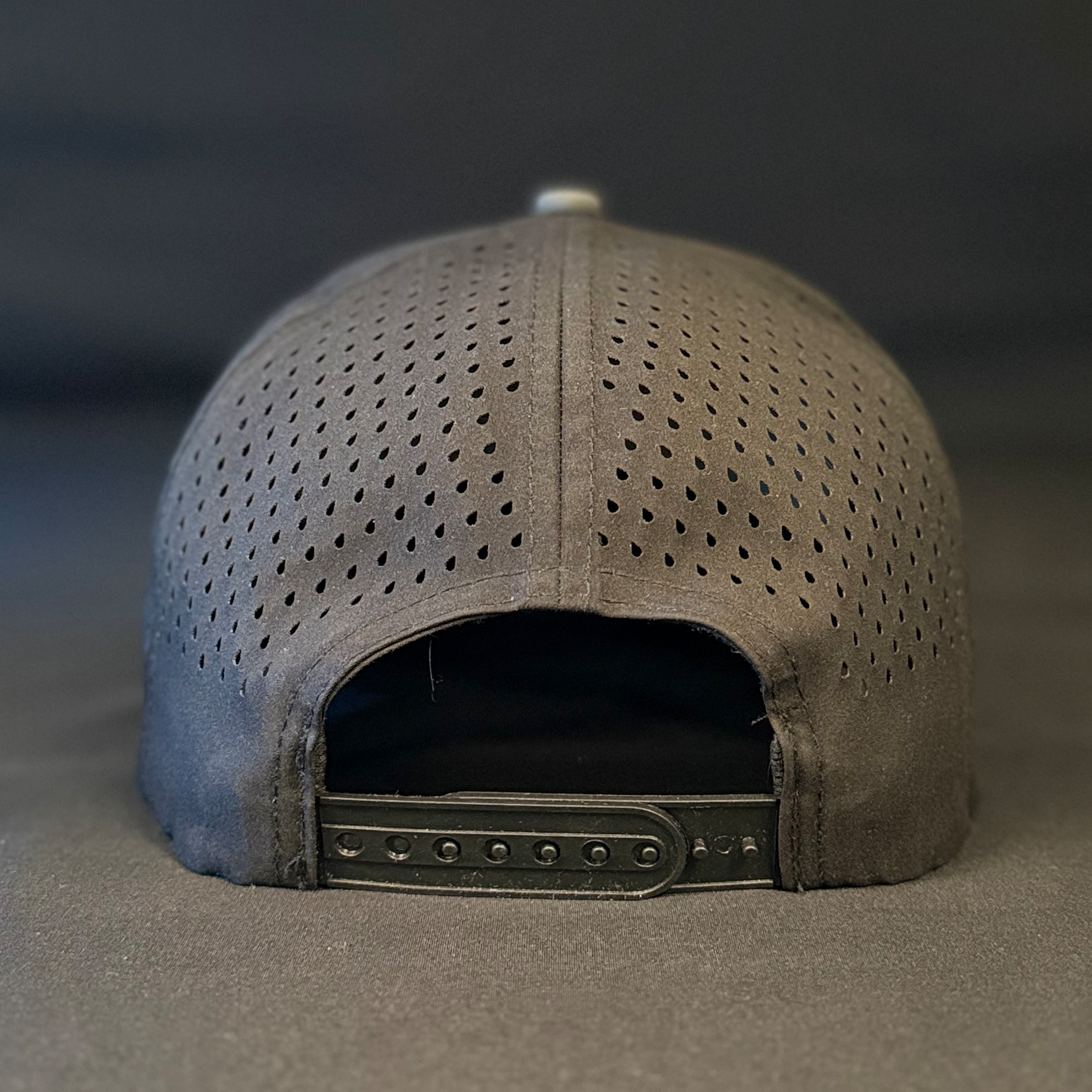 Water-Resistant 6-Panel Hat With Silicone Patch